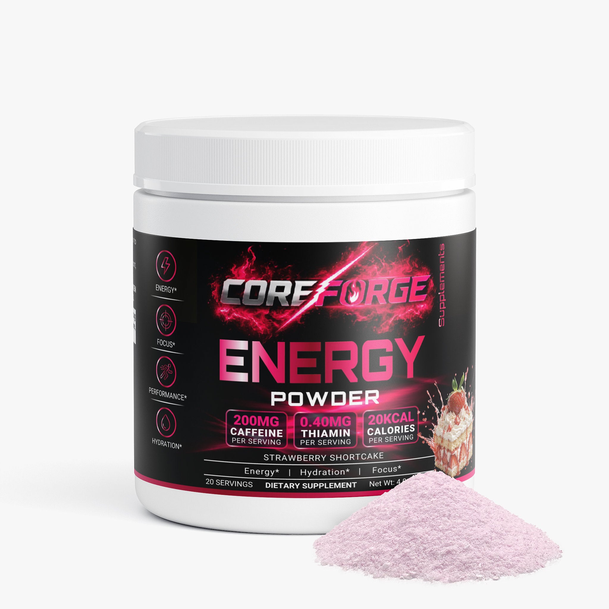 Energy Powder (Strawberry Shortcake)
