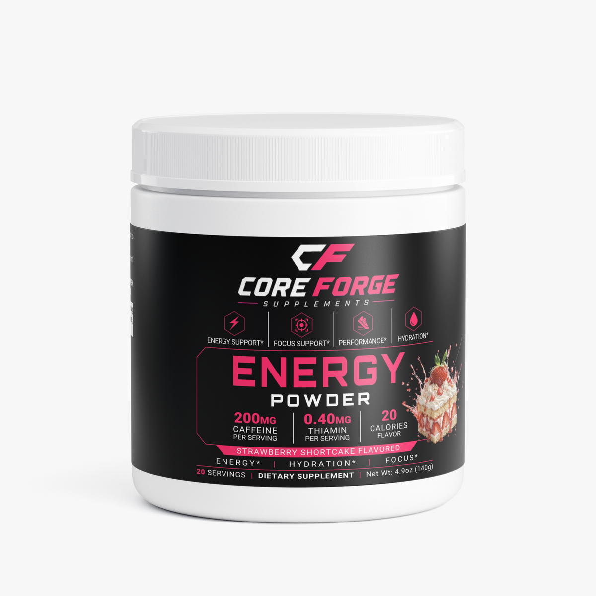 Energy Powder (Strawberry Shortcake)