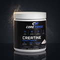 CoreForge Creatine Monohydrate — premium black and gold hero